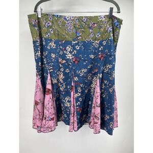 Phool Womens Skirt Size 1X Pull On Elastic Waist Boho Peasant Floral Hippie Y2K